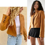 Free People We the Free Block Party Blazer Jacket Free PeopleNew W/O Tags Size Medium Photo 3