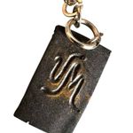 VM Signed Artisan Sculptural Statement Necklace – Terracotta Petals & Striped Be Photo 10