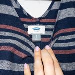 Old Navy  Blue Stripe Linen Blend Mini Shift Dress Size Small Photo 2