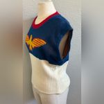 Vintage Parkley‎ Knit Falcon Sweater Vest Size Medium/Large Blue Photo 2