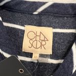 Chaser Navy and White Striped Long Sleeve Dress Photo 1