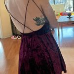 Silence + Noise Red / Purple Velvet Romper Photo 2