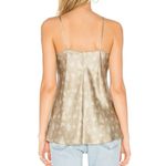 Vince Floral Camisole Frayed V-neck Spaghetti Straps Silk S New Photo 5