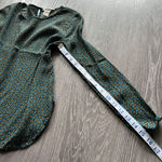 H&M Shirt Womens Size 4 Keyhole Neck Blouse Geometric Print Photo 6