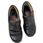 Ariat  Black Leather Clog Mules Silver Embellishment Slip on Womens Size 8.5 B Photo 14