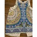 Etcetera  Womens 8 Blue Sleeveless Boho Top Photo 1
