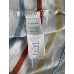 Downeast ‎ Multi-Color Stripe Puff Sleeve Tee | Size Large Photo 5