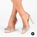 Journee Collection Elegant Silver Women's Heels with Bow Detail Photo 9