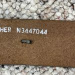 Nocona Western Belt Brown Leather Stitched S Small Silver Buckle Rodeo Photo 5