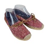 Sperry Topsider Katama Whale Print Slip on Espadrille Flats Women's Size 8 Photo 0