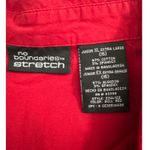 No Boundaries Vintage Y2K  Red Stretch Long Sleeve‎ Fitted Hook Eye Shirt XL Photo 5