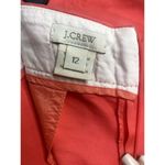 J.Crew  Knee Length Pencil Cotton Stretch Skirt Back Zip Slit 12 Coral Orange Photo 6
