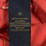 POLO Jeans Ralph Lauren Bermuda Shorts Women’s 10 Coral Pink Y2K Baggy Tie Hem Orange Photo 9