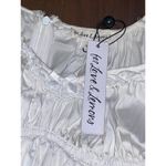 For Love & Lemons  Jackson Mini Dress in Ivory X-Small New Womens Poplin Photo 9