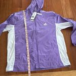Adidas NWT Running Carrera Violet White Windbreaker Jacket Size XL Photo 8