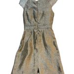 MUSE Shimmery Brown Sheath Dress With Decorative Bow Photo 3