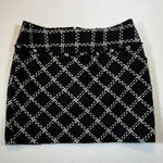 Forenza Black White Tweed Mini Skirt Women's Career Party Photo 0