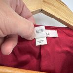 Vintage Y2K Intuitions Velvet Cardigan Jacket sz 4 Red Holiday Vamp Whimsigoth Photo 7