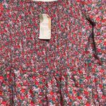 Btfbm LongSleeve Floral Red Tiered Stretch short Boho Cottagecore Women dress XL Size undefined Photo 4