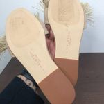 Halston Heritage  Tan 'Fran' Fringe Slide Sandals Women's Size 7M Photo 4