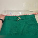 House Of Harlow 1960 Linen Blend Shorts Women Size Large Green Belted Lined NWOT Photo 2