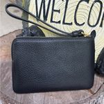 Coach Authentic Gold crystals smooth leather zip wristlet Photo 1