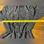Kirna Zabete For Target Leopard Print Dress Size Medium Sheer Gray and Black Photo 5