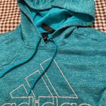Adidas  Turquoise Climawarm 3-Stripe Hoodie Photo 1