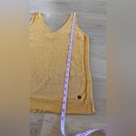 Numph women’s knit vneck sleeveless knit top mustard yellow gold size medium Photo 5