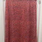 Diane Von Furstenberg  Pink Leopard Skirt 100% Silk Sz 4 Photo 0