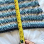 Gap Vintage 90s Womens Size Small Blue Striped Wool Knit Sweater Holiday Fall Photo 4