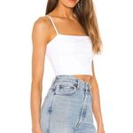 Susana Monaco Thin Strap Crop Tank in Sugar Photo 1