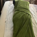 ASOS  Olive Green Textured Midi Dress Photo 9