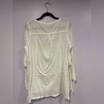 Free People Vintage Y2K henley white long sleeve Photo 2