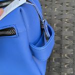 Rae Dunn Blue Zipper Cosmetic Makeup Toiletry Bag Photo 3