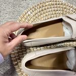 Franco Sarto  Women’s Leather Cedra Slip-On Shoes Loafers Chunky in Cream 10 Photo 5