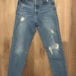 Levi's  premium blue wedgie distressed mom jeans Photo 0