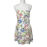 Alice + Olivia Trixie Floral Mini Dress Women’s Size 8 Sleeveless Crepe Lined Photo 1