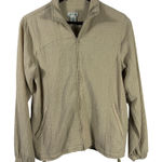 Orvis Lightweight Textured Zip Jacket Beige Drawstring Waist Neutral Basic S Photo 0