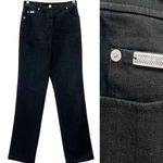 St. John Vintage Jeans Black Wash Slim Straight Leg High Rise Women’s Size 4 Photo 9