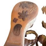 Born Brown Leather Cork Wedges Sandals Ankle Strap Braided Size 9 Women's Photo 12