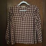 Marine layer  Jamie Gingham Ruffle Top Size S Photo 1