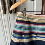 Anthropologie Chloe Oliver Hayley Striped Gored High Waisted Mini Skater Skirt Photo 8