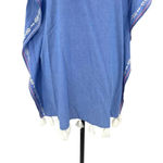 Shoshanna Swimwear Chambray Embroidered Tasseled Caftan Coverup One Size Photo 2