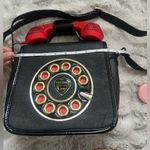Betsey Johnson Vintage  Y2K Rhinestone Rotary Phone Telephone Crossbody Bag RARE Photo 13