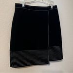 Vince Camuto Black Wrap Style Dress Skirt Photo 1