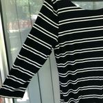 Lumière Lumiere V Back Striped Dress Photo 1