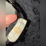 Chrysanthemum Elegant Black and White Floral Women's Maxi tired ruffle dress s Photo 8