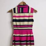 LK Bennett  Martha Striped Shirt‎ Dress Women's Size 2 Sleeveless Career Summer Photo 9