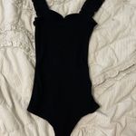 Francesca's Black Ruffles Bodysuit  Photo 0